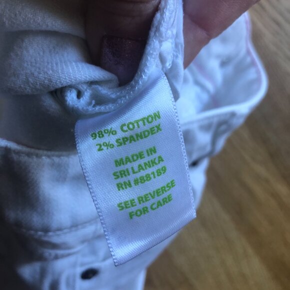 Lilly Pulitzer Aida White Denim Crop Jeans Size 0 - Picture 7 of 15